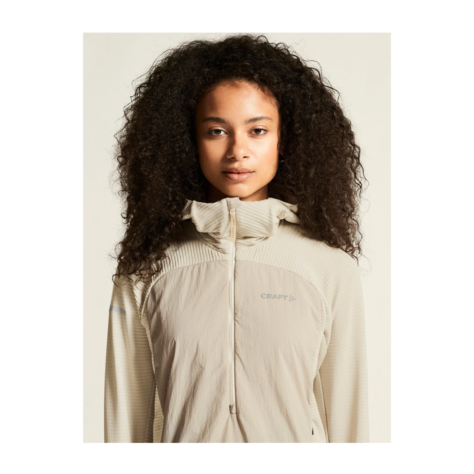 Craft Women's SubZ Light Hood Sweater Plaster