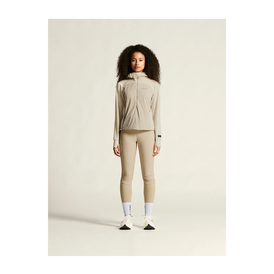 Craft Women's SubZ Light Hood Sweater Plaster