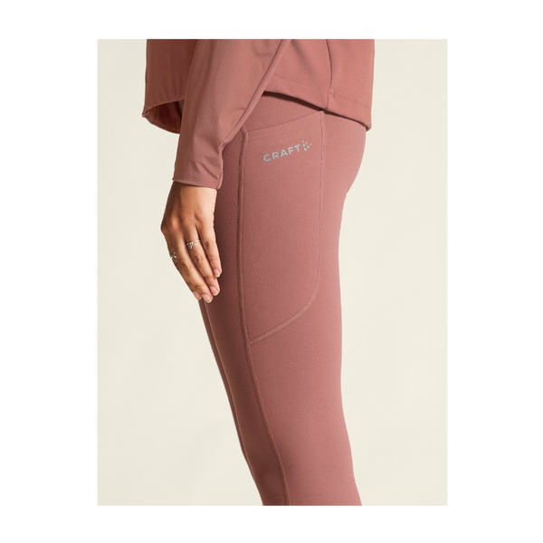 Craft Women's ADV Essence Warm Tights 3 Rose Brown