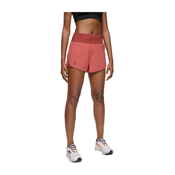 On Women's Running Shorts Auburn/Ruby