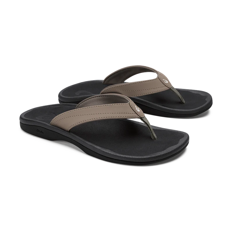 OluKai Women's 'Ohana Warm Taupe/Black