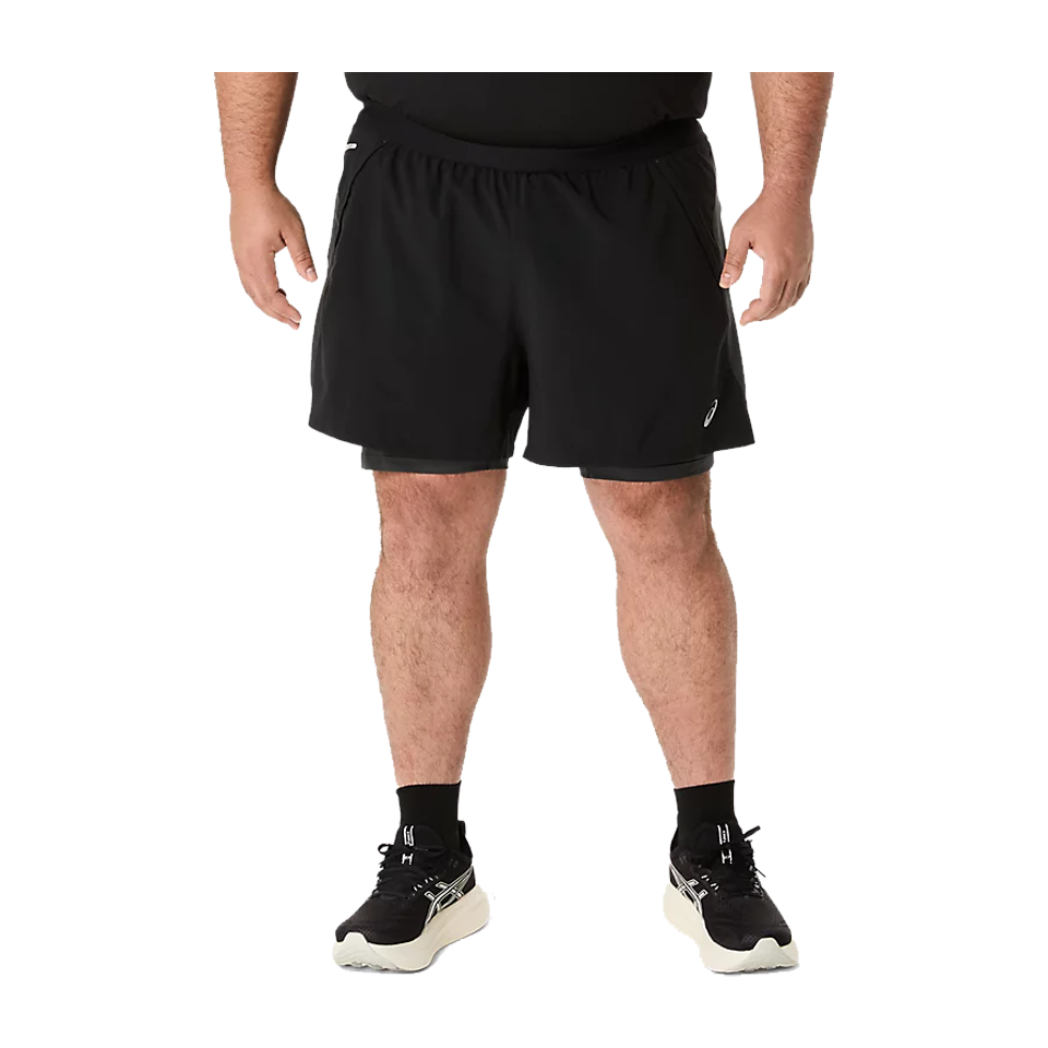 ASICS Men's ROAD 2in1 5" Short Black
