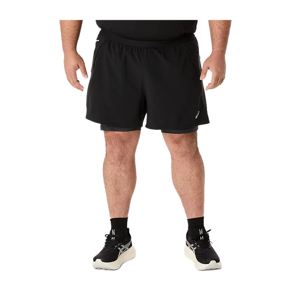 ASICS Men's ROAD 2in1 5" Short Black