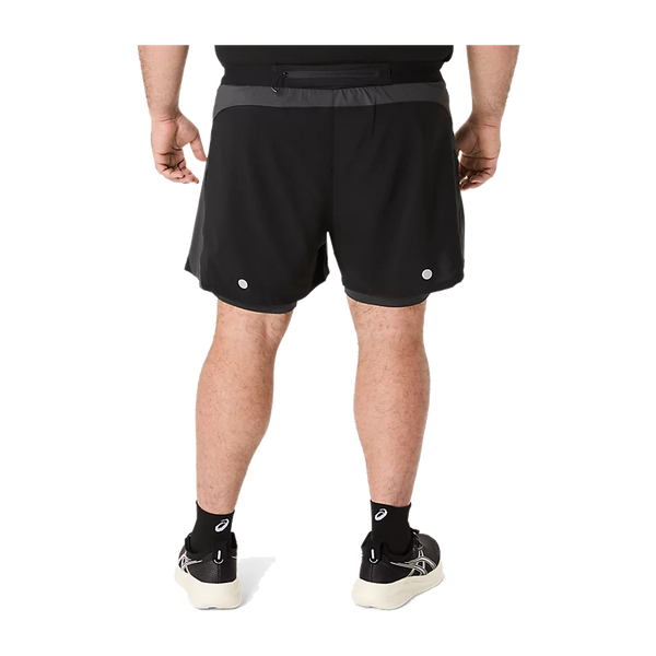 ASICS Men's ROAD 2in1 5" Short Black