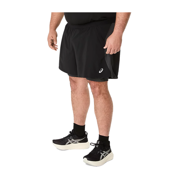 ASICS Men's ROAD 2in1 5" Short Black