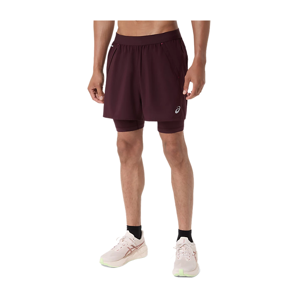 ASICS Men's ROAD 2in1 5" Short Dark Currant