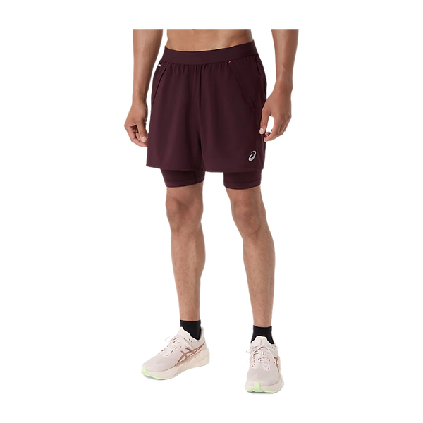 ASICS Men's ROAD 2in1 5" Short Dark Currant
