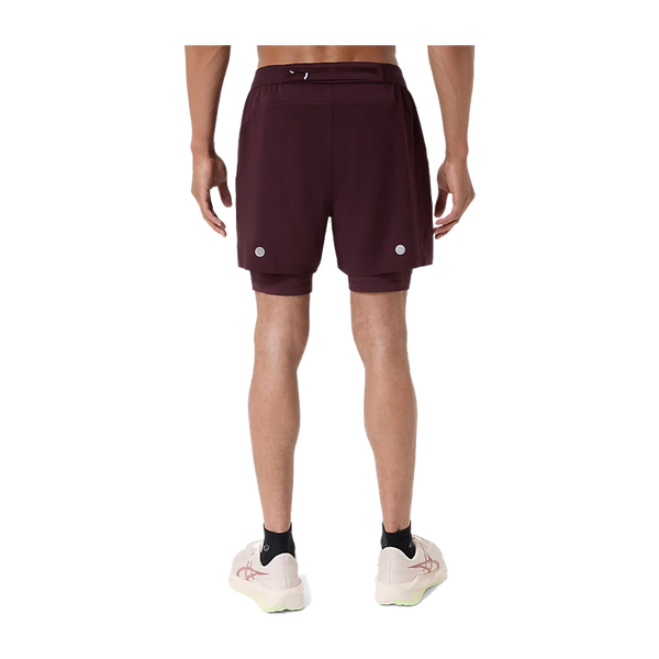 ASICS Men's ROAD 2in1 5" Short Dark Currant