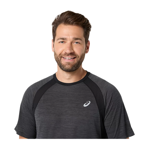 ASICS Men's ROAD SS Top Black