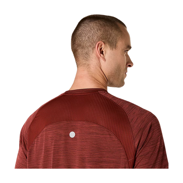 ASICS Men's ROAD SS Top Singed Red