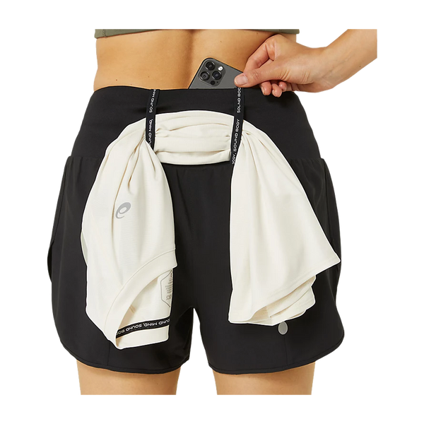 ASICS Women's ROAD 3.5" Short Performance Black