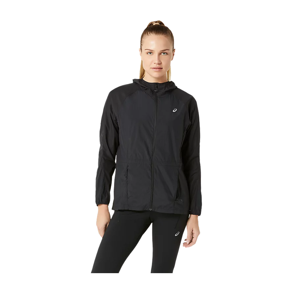 ASICS Women's ROAD PACKABLE JACKET Black