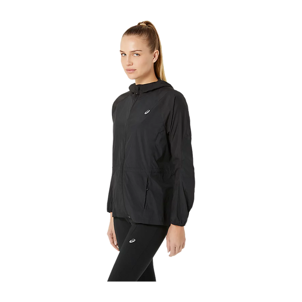 ASICS Women's ROAD PACKABLE JACKET Black