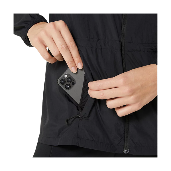 ASICS Women's ROAD PACKABLE JACKET Black