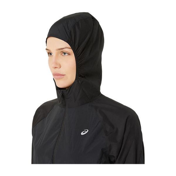 ASICS Women's ROAD PACKABLE JACKET Black