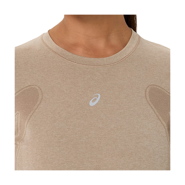 ASICS Women's ROAD Seamless LS Top Greige