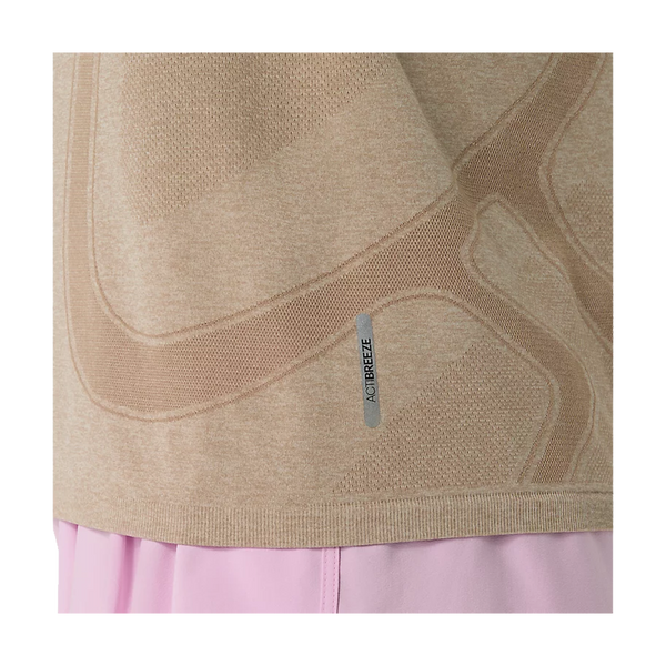 ASICS Women's ROAD Seamless LS Top Greige