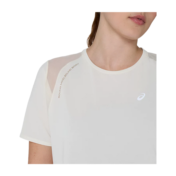 ASICS Women's ROAD SS Top Greige