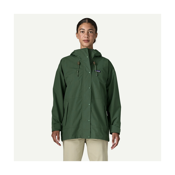 Patagonia Women's Outdoor Everyday Rain Jacket Canopy Green