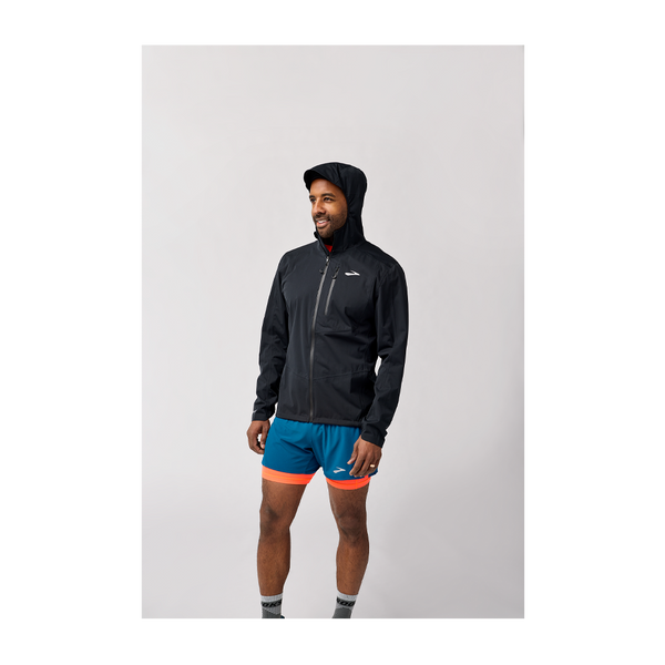 Brooks Men's High Point Waterproof Jacket 2 Black