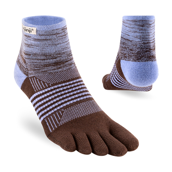 Injinji Women's Trail Midweight Mini‑Crew Periwinkle