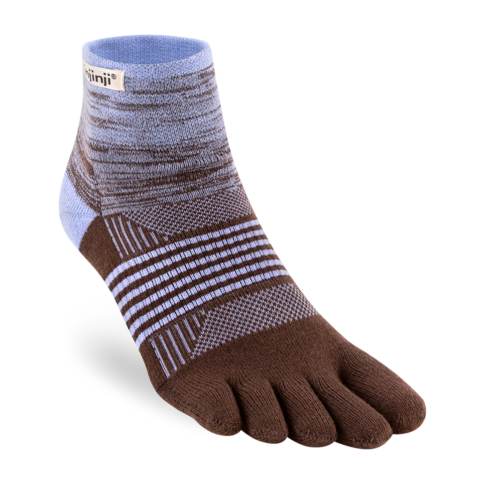 Injinji Women's Trail Midweight Mini‑Crew Periwinkle