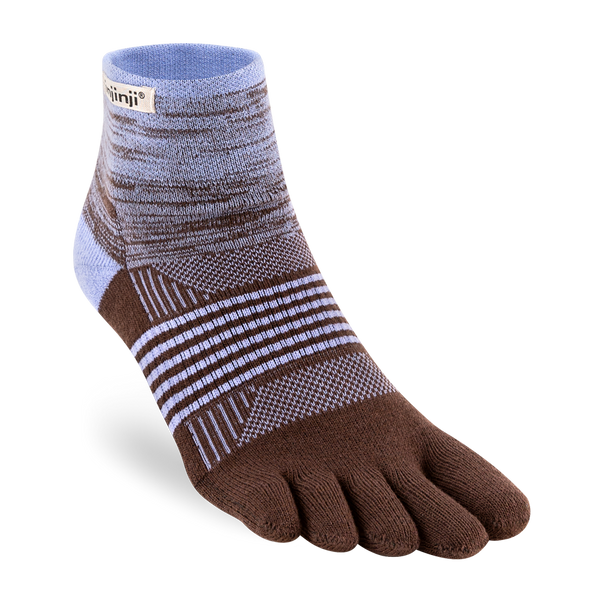 Injinji Women's Trail Midweight Mini‑Crew Periwinkle