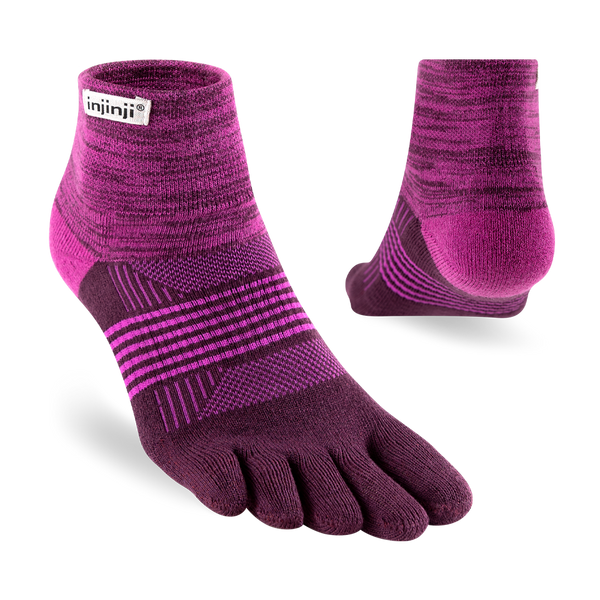 Injinji Women's Trail Midweight Mini‑Crew Violet