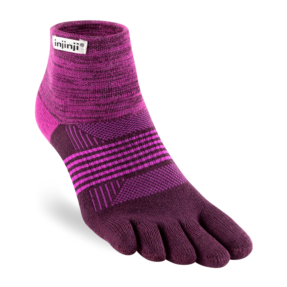 Injinji Women's Trail Midweight Mini‑Crew Violet