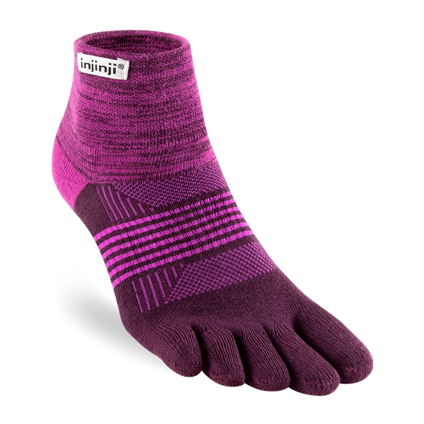 Injinji Women's Trail Midweight Mini‑Crew Violet