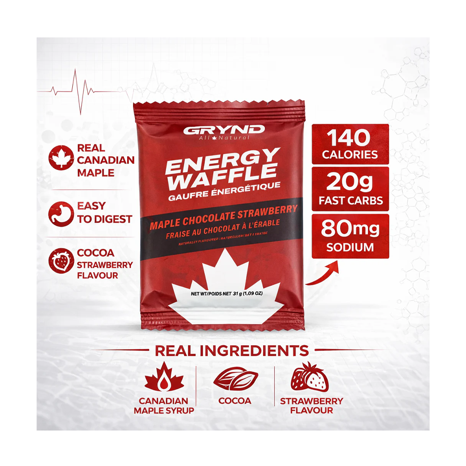 GRYND Energy Waffle Maple Chocolate Strawberry Secondary image