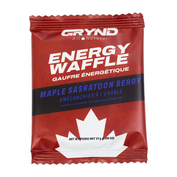 GRYND Energy Waffle Maple Saskatoon Berry
