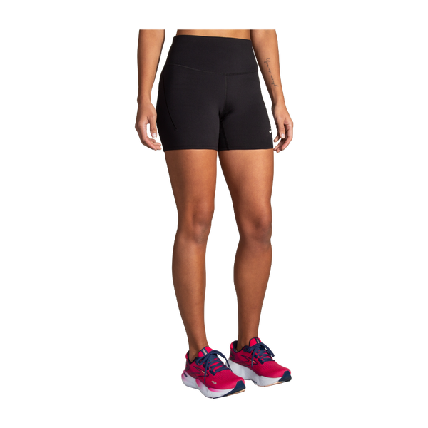 Brooks Women's Spark 5" Short Tight Black