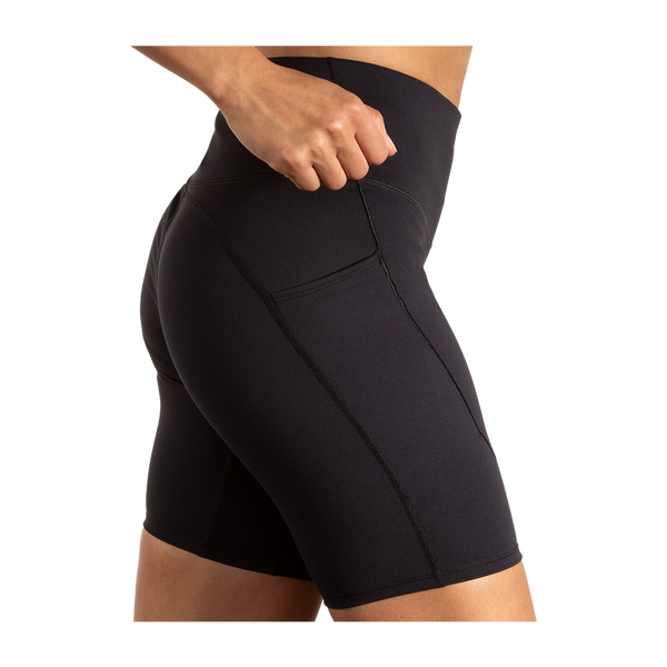 Brooks Women's Spark 8" Short Tight Black