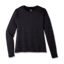 Brooks Women's Luxe Long Sleeve Heather Deep Black