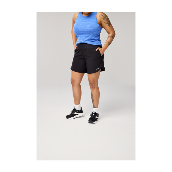 Brooks Women's Chaser 7" Short 2.0 Black