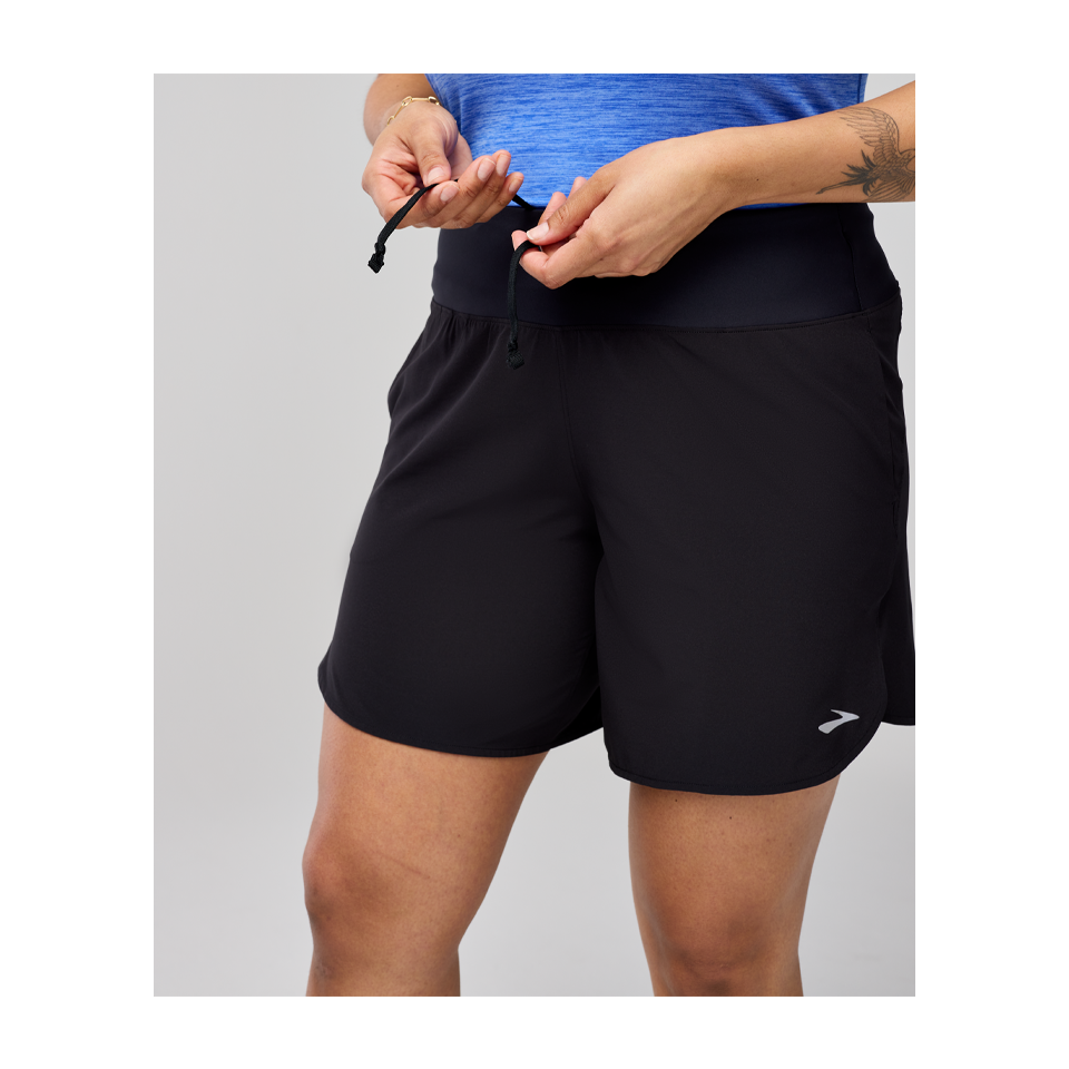 Brooks Women's Chaser 7" Short 2.0 Black
