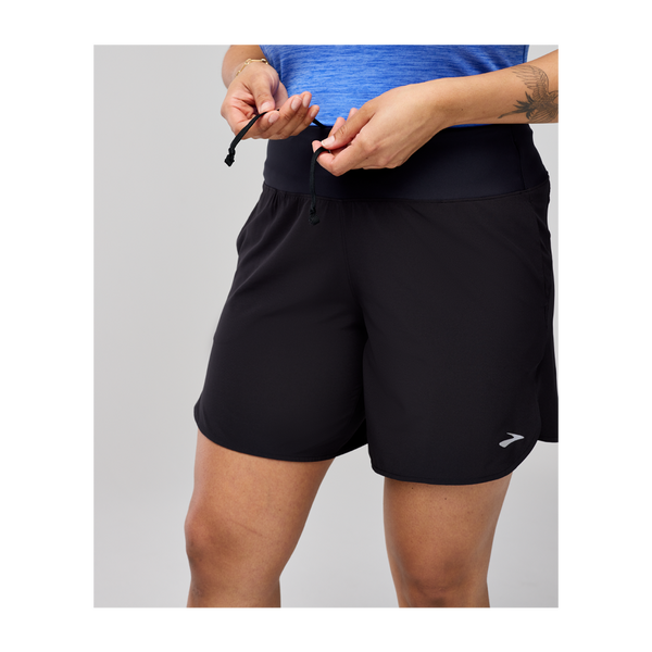 Brooks Women's Chaser 7" Short 2.0 Black
