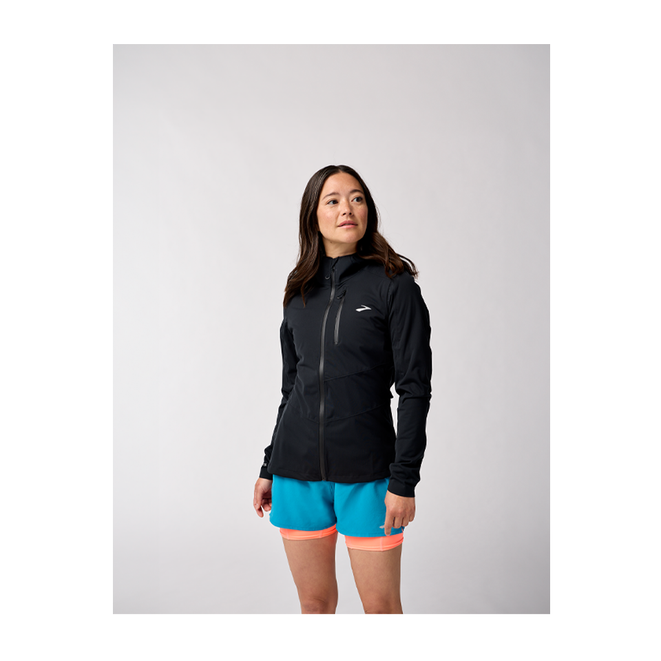 Brooks Women's High Point Waterproof Jacket 2 Black Secondary image