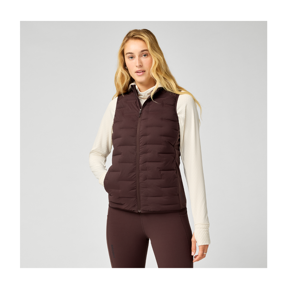 Brooks Women's Momentum Thermal Vest Cocoa Main image