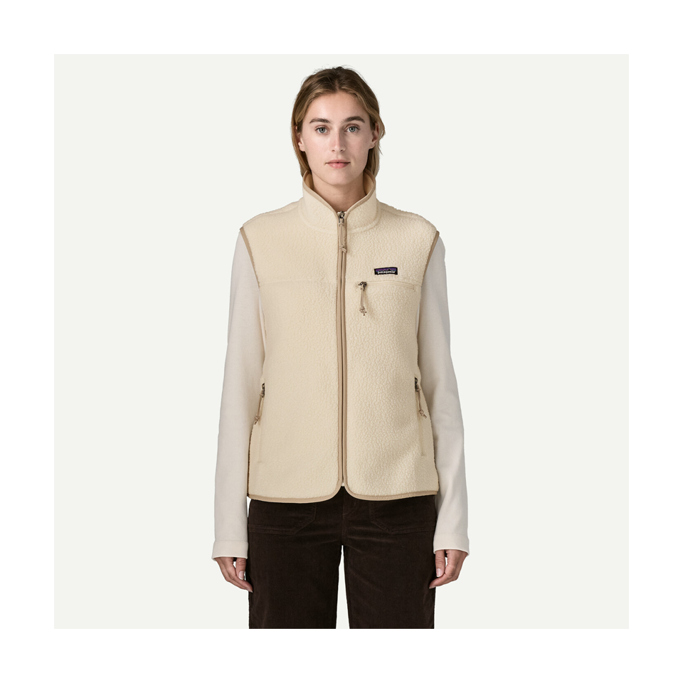 Patagonia Women's Retro Pile Fleece Vest Natural