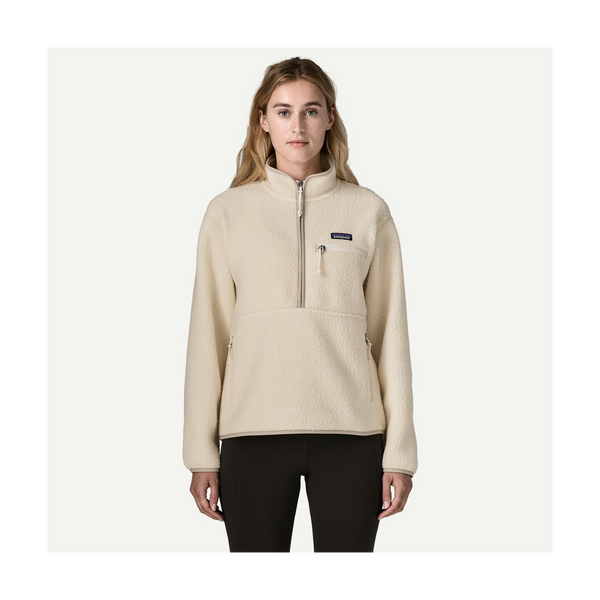 Patagonia Women's Retro Pile Marsupial Fleece Pullover Natural