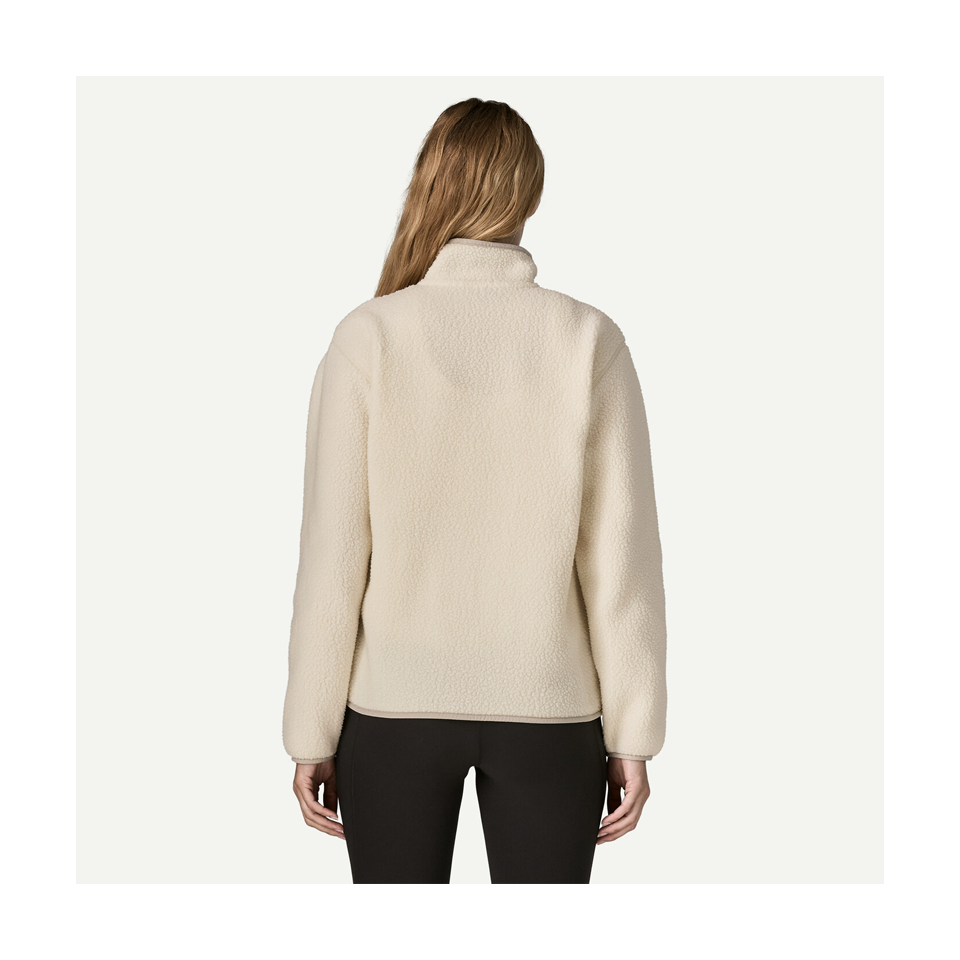 Patagonia Women's Retro Pile Marsupial Fleece Pullover Natural