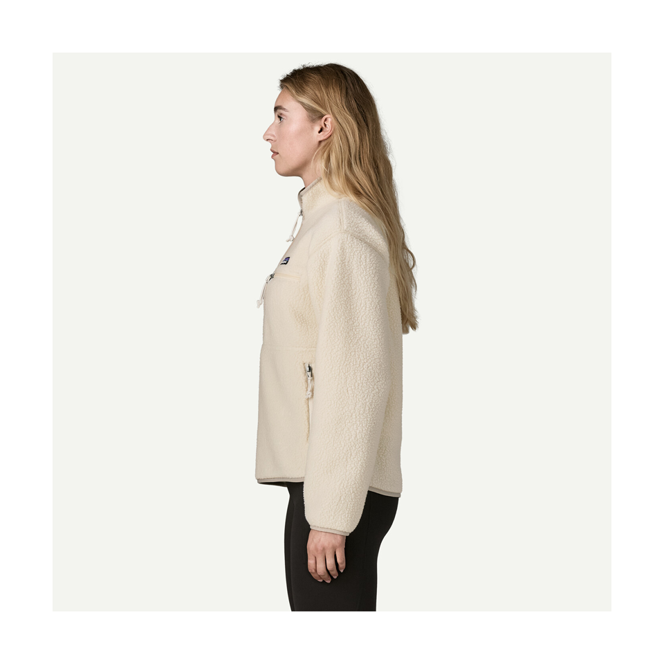 Patagonia Women's Retro Pile Marsupial Fleece Pullover Natural