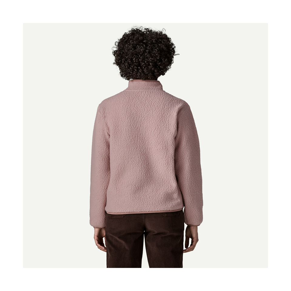 Patagonia Women's Retro Pile Marsupial Fleece Pullover Stingray Mauve