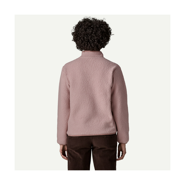 Patagonia Women's Retro Pile Marsupial Fleece Pullover Stingray Mauve