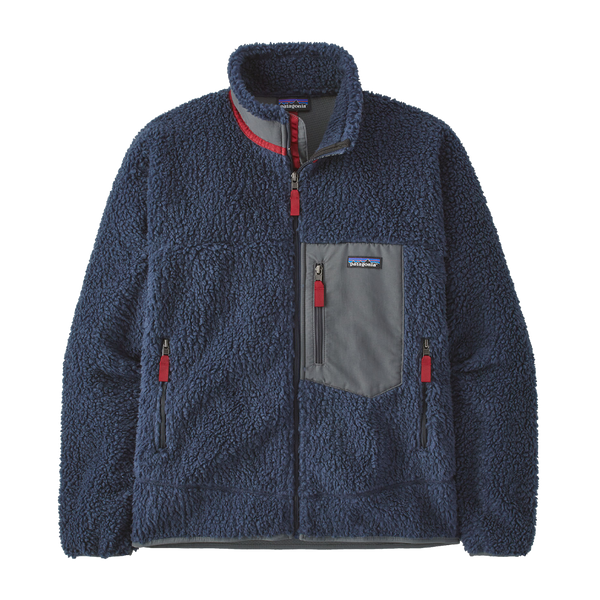 Patagonia Men's Classic Retro-X Jacket New Navy w/Wax Red