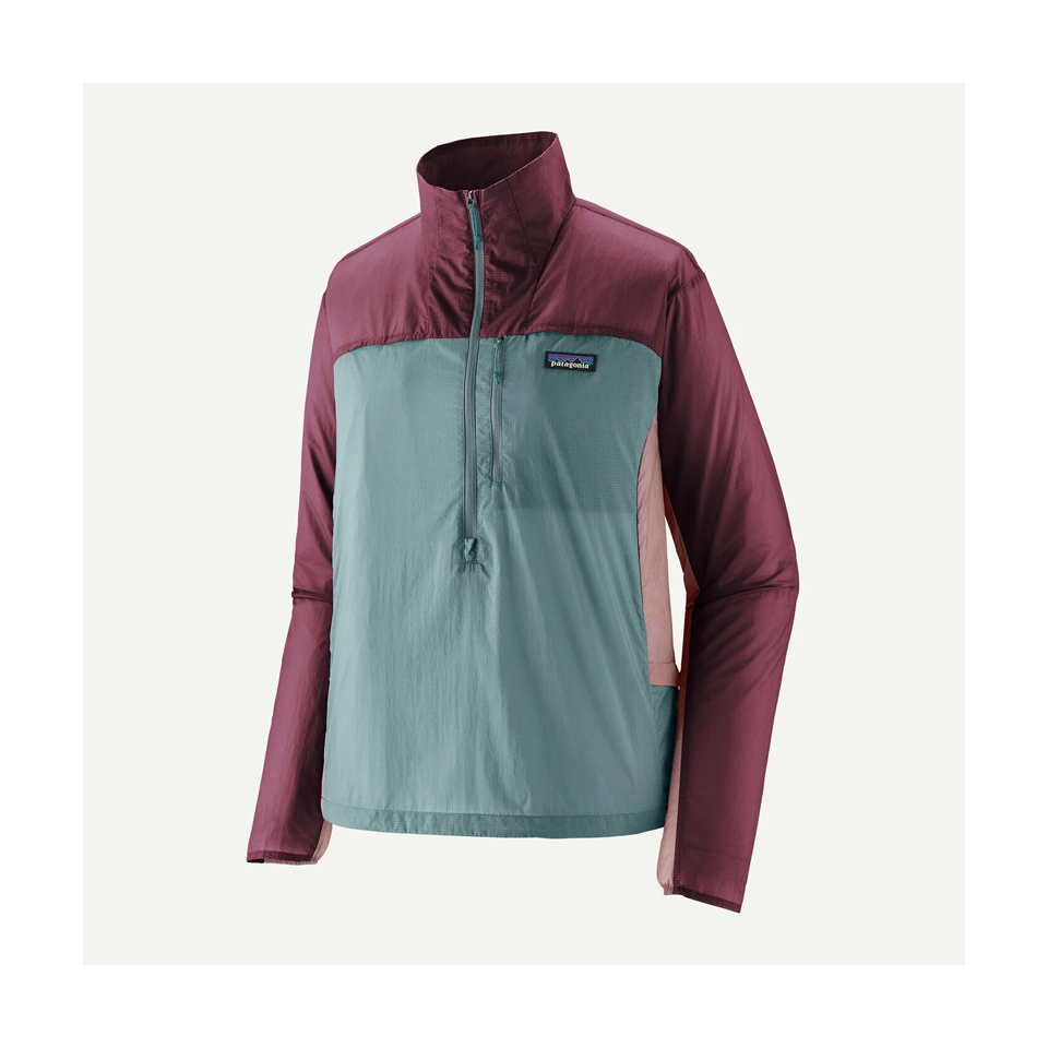 Patagonia Women's Houdini Stash 1/2-Zip Pullover Blue Sage