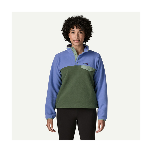 Patagonia Women's Lightweight Synchilla Snap-T Fleece Pullover Canopy Green