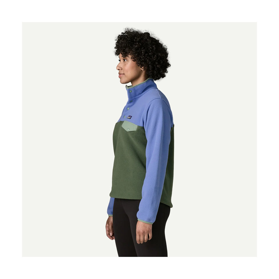 Patagonia Women's Lightweight Synchilla Snap-T Fleece Pullover Canopy Green